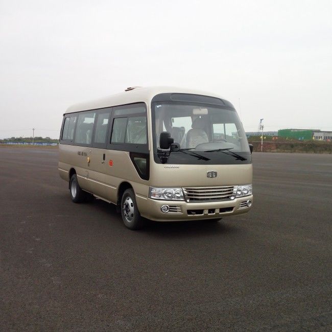 6m Diesel Coaster Buses Transit mini bus With 19 Seats Top Speed 100km/H