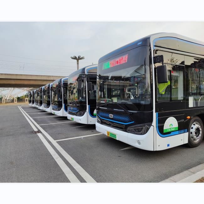 12 M Pure Electric Bus LHD Automatic EV Innercity Bus 46 Seater With Air Suspension