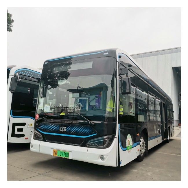 12 M Pure Electric Bus LHD Automatic EV Innercity Bus 46 Seater With Air Suspension
