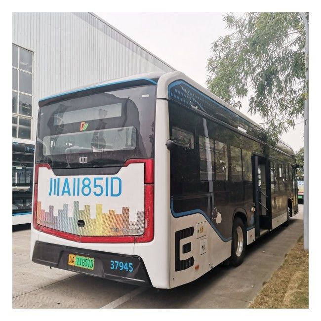 LHD 12m Low Floor E-Bus 280-650km Electric City Bus With 46 Seats
