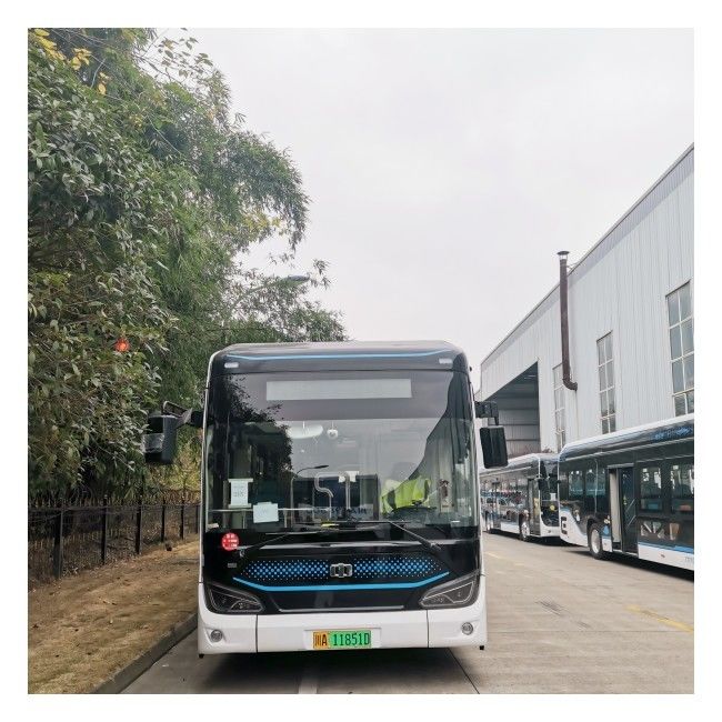 LHD 12m Low Floor E-Bus 280-650km Electric City Bus With 46 Seats