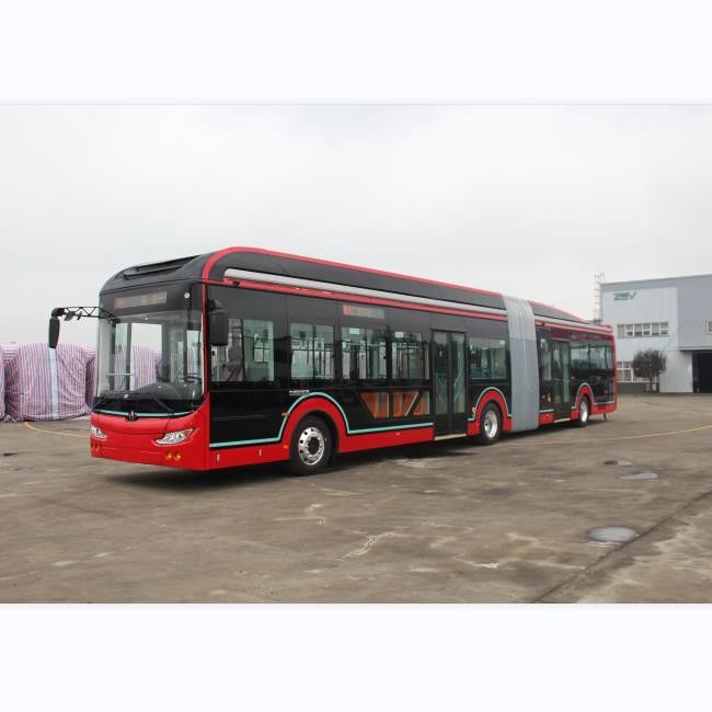 18 Meters Zev Bus Electric Passenger Bus with 50 Seats and 69 Km/H Top Speed