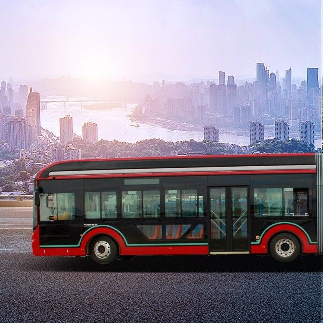 ABS Tire Urban Zev Bus 45 Seat LiFePo4 New Energy City Tour Bus 18m