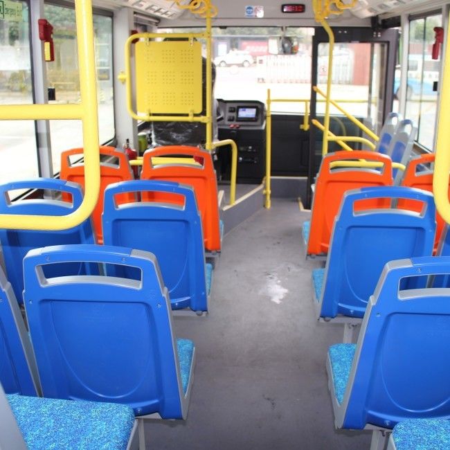 24 Seater 6.6m Battery Electric Bus with 200km Mileage and Automatic Transmission for Public Transportation