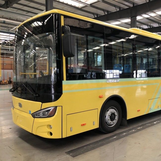 Two Doors 8m Urban Battery Electric Buses with 198.4kwh Battery Power 29 Seats and LHD Steering