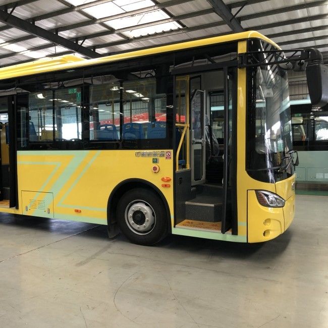 Two Doors 8m Urban Battery Electric Buses with 198.4kwh Battery Power 29 Seats and LHD Steering