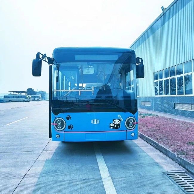 6.6m Electric Mini Bus Battery Charging Vehicle LHD RHD 23 Seaters For Shuttle Services