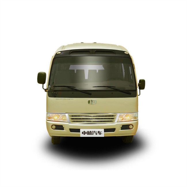 19 Seats Diesel Engine Coaster Buses with Leaf Spring Suspension and Front Mounted Engine for 100km/h Top Speed