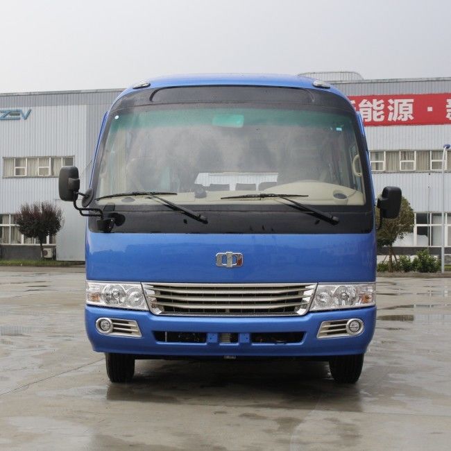25 Seater Coaster Bus with Diesel Engine DVD Entertainment System and High-back Seats