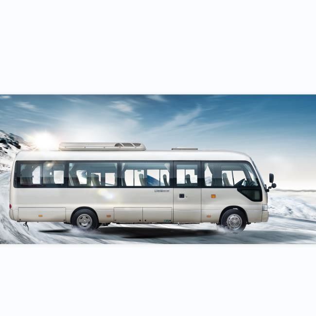 22 Seater Diesel Coaster Bus with Automatic Transmission LCD Monitors and Air Suspension
