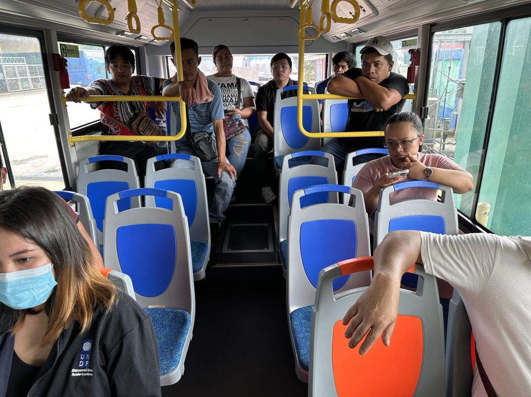 6.6M Electric Urban Transport Bus With 16 Seater Left Steering With Air Conditioner