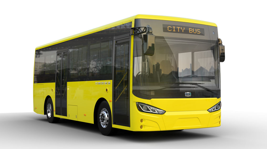 Two Doors 8m Urban Battery Electric Buses with 198.4kwh Battery Power 29 Seats and LHD Steering