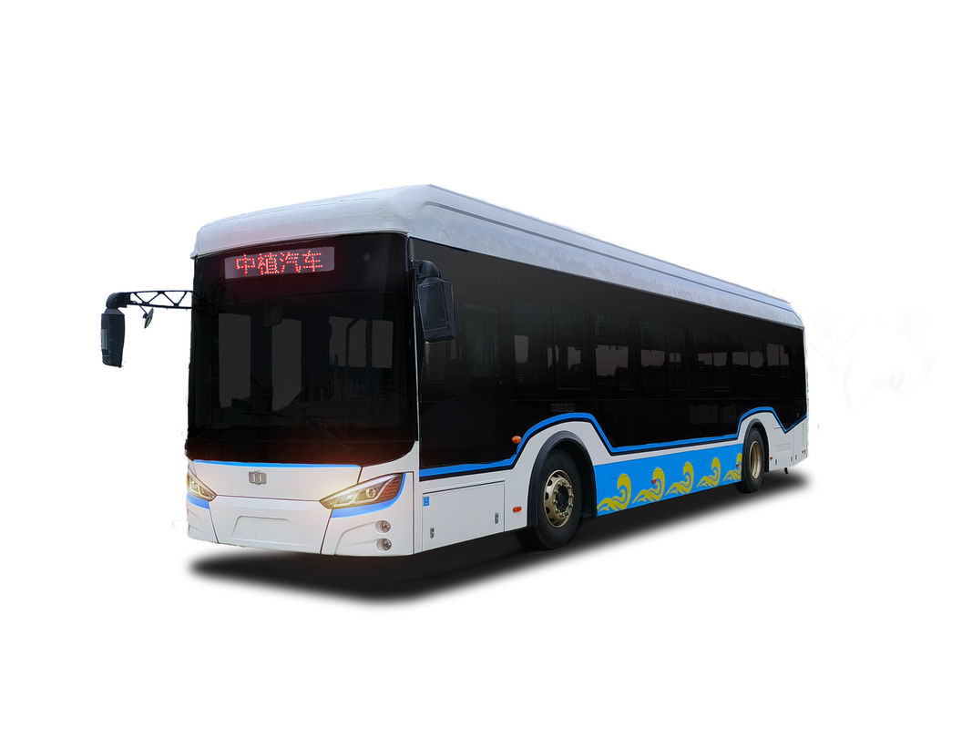 Front And Rear Disc Pure Electric Bus With Lithium Ion Battery 255kwh Battery Power