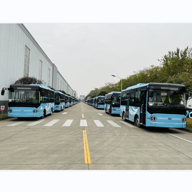 6.6m ZEV Bus New Energy Bus Zero Emission Two Doors With 16 Passenger Seat