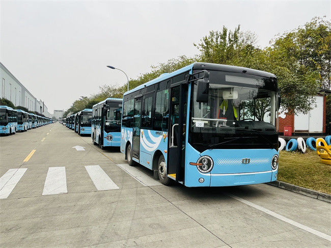 6.6m Battery Electric Bus with Zero Emission and 95.25kWh Battery for 19 Passenger Seater Minibus