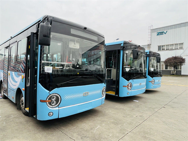 6.6m 24 Seater Battery Electric Buses with 200km Driving Mileage for Public Transportation
