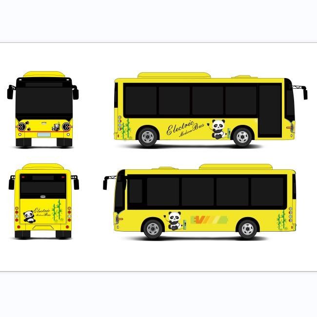 6.6m Electric mini buses electric city bus low floor bus for urban transportation.