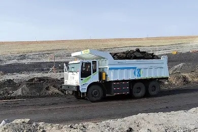 528kWh Zero Emission 95 Ton Electric Mining Truck with Full Hydraulic Steering and Dimensions mm 9950*3750*4200