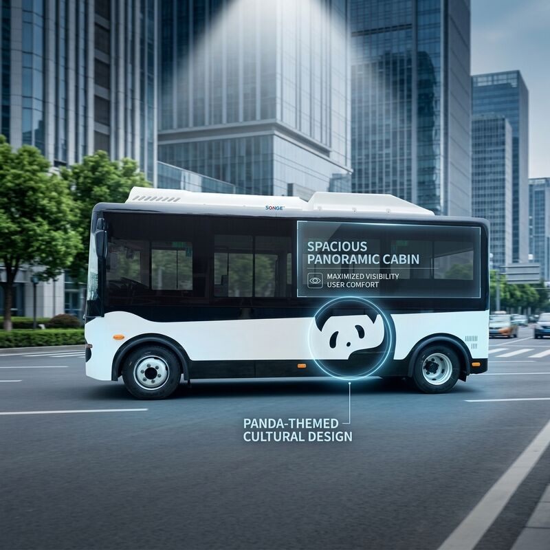 5.9m Electric Mini Buses Electric Van 14 Seater Passenger Bus For Public Transit.