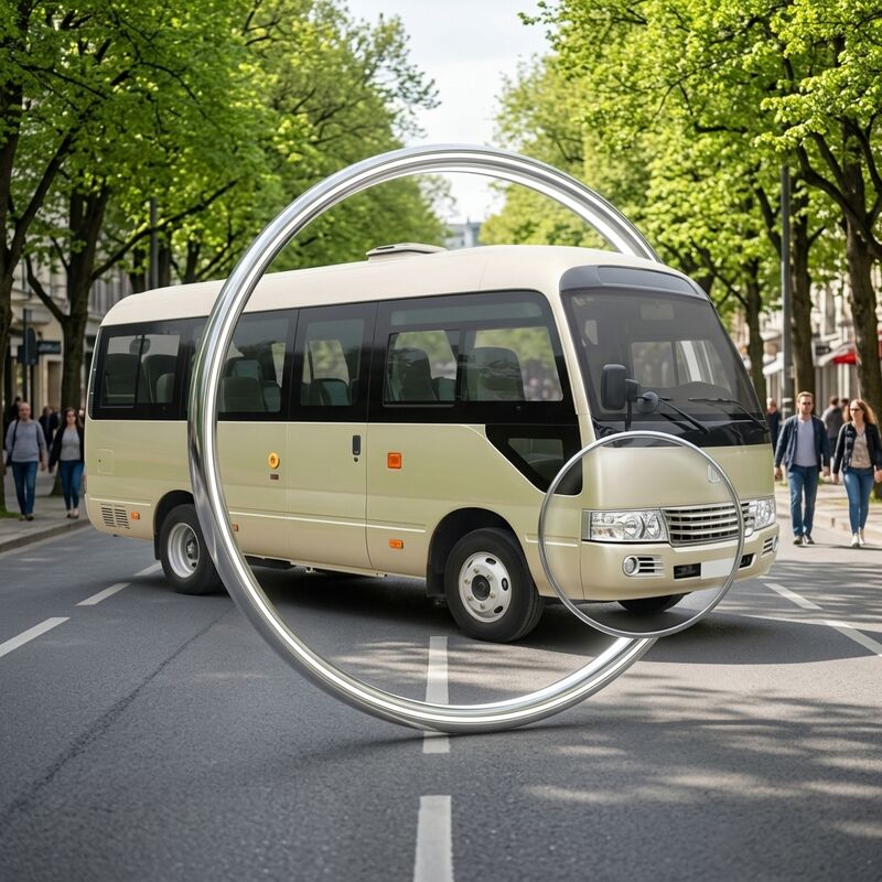 6m Diesel Coaster Buses Transit mini bus With 19 Seats Top Speed 100km/H