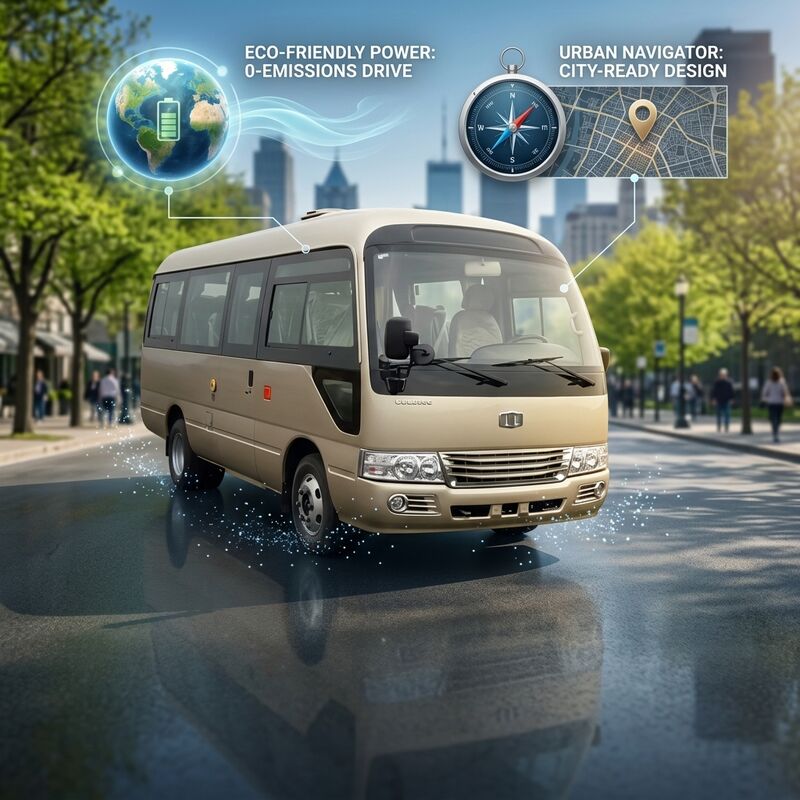 6m Diesel Coaster Buses Transit mini bus With 19 Seats Top Speed 100km/H