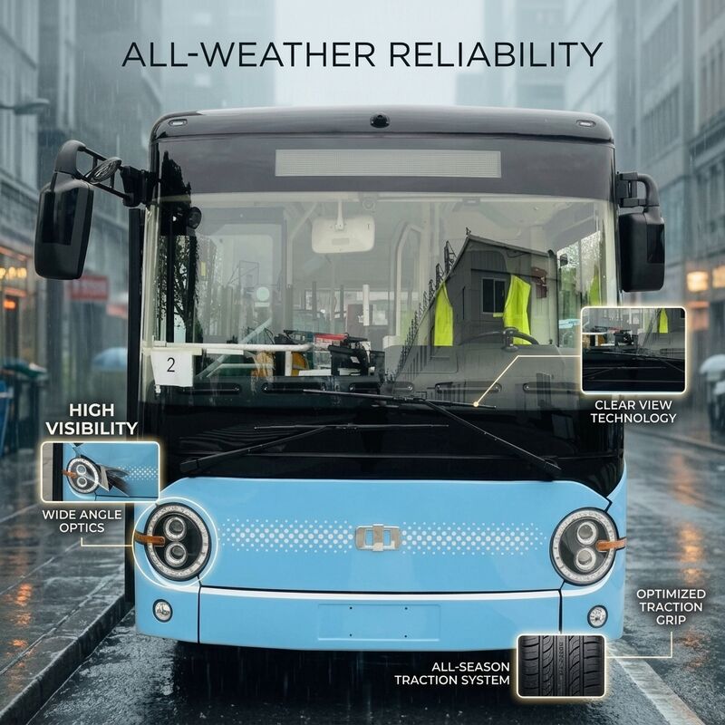 6.6m Battery Electric Minibus 19 seaters 95.25kWh long drive range eco friendly transport.