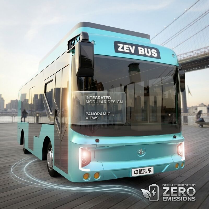 6.6m Electric Mini Bus EV Bus with Automatic Transmission and 23 Seater Capacity