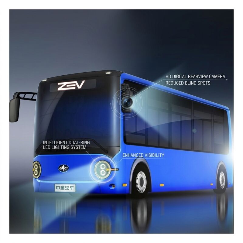 6.6m Pure Electric Buses Mini City Bus Zero Buses For Public Transportation 16 Seat