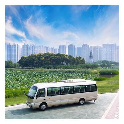 6m 2nd Hand Diesel Coaster Buses 19 Seat Minibus With Air Conditioner