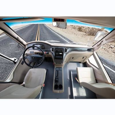 19 Seats Diesel Engine Coaster Buses with Leaf Spring Suspension and Front Mounted Engine for 100km/h Top Speed