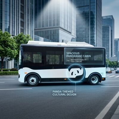 5.9m Electric Mini Buses Electric Van 14 Seater Passenger Bus For Public Transit.