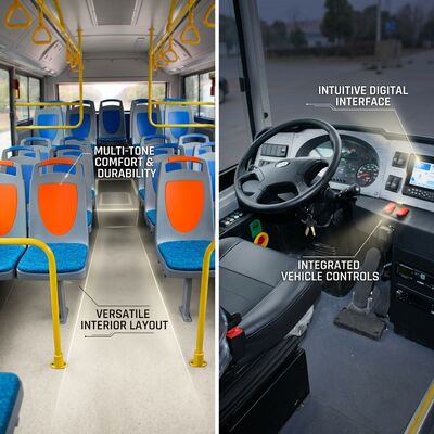 6m Zev Ev Minibus 15 Seater Mini Bus For Public Transit Service