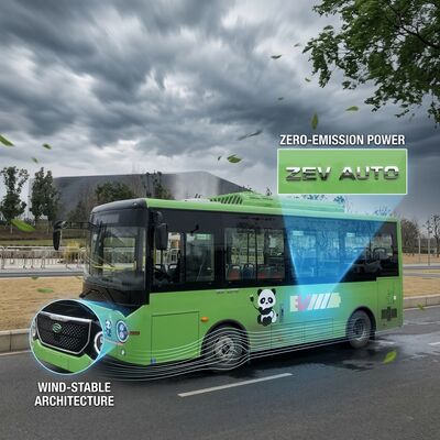 LHD 6.6m Pure Electric Bus E-Bus With Floor Cover Flash Charging