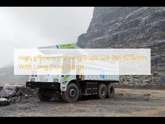 High efficiency  Mining Truck 125 Ton 528kWh With Long Drive Range